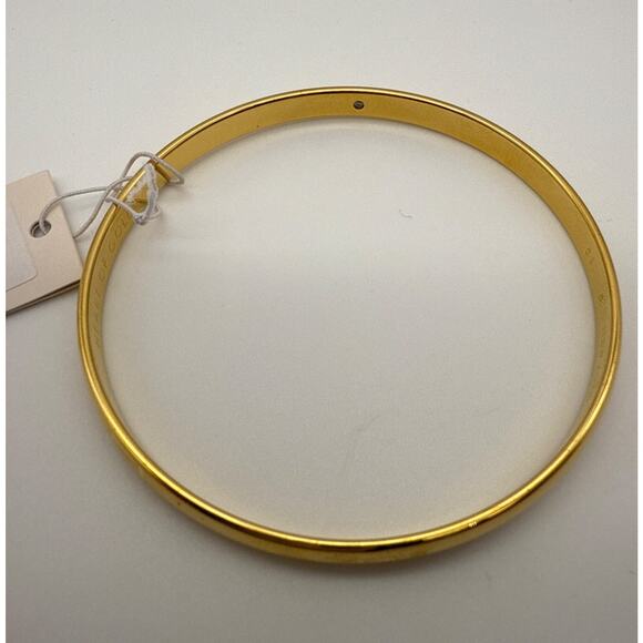 Kate Spade New York 3 Pc BUNDLE Disco Pansy Earrings/Necklace ❤️ of Gold Bangle! - Picture 8 of 14